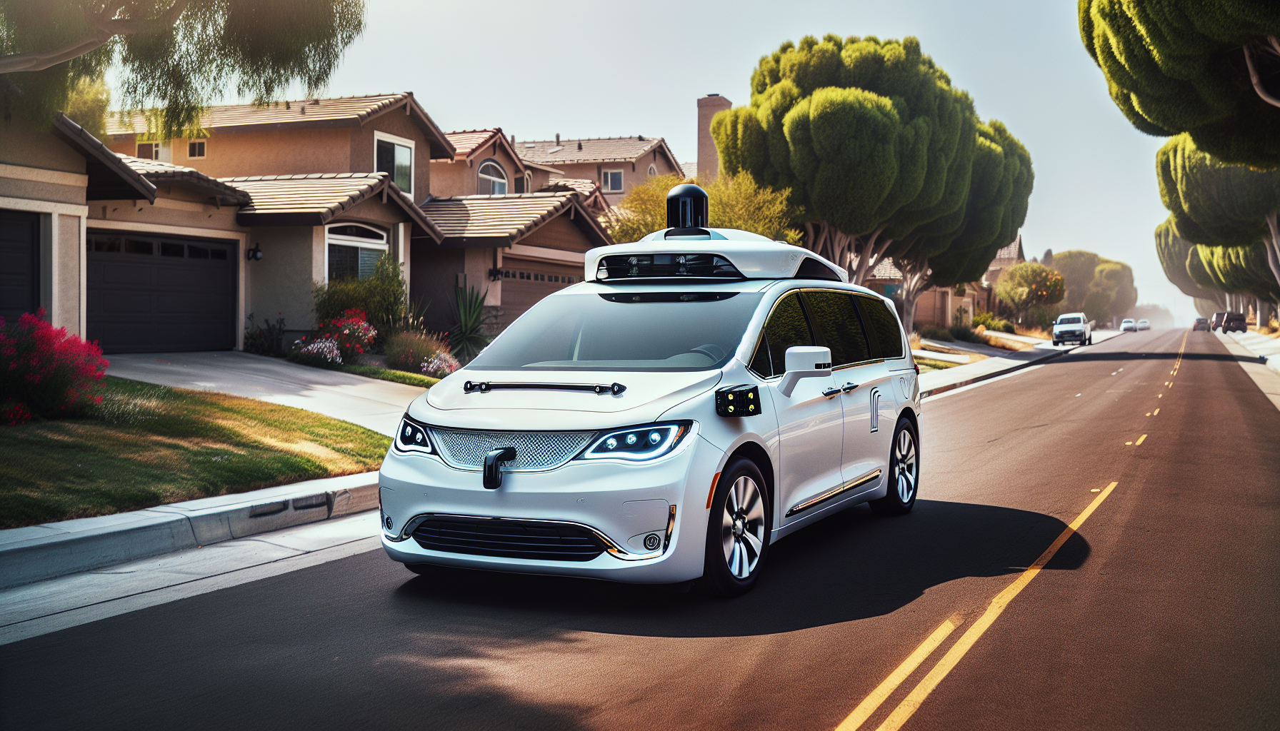 TV news broadcast about autonomous vehicles